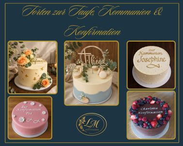 Torten zur Taufe Kommunion Konfirmation